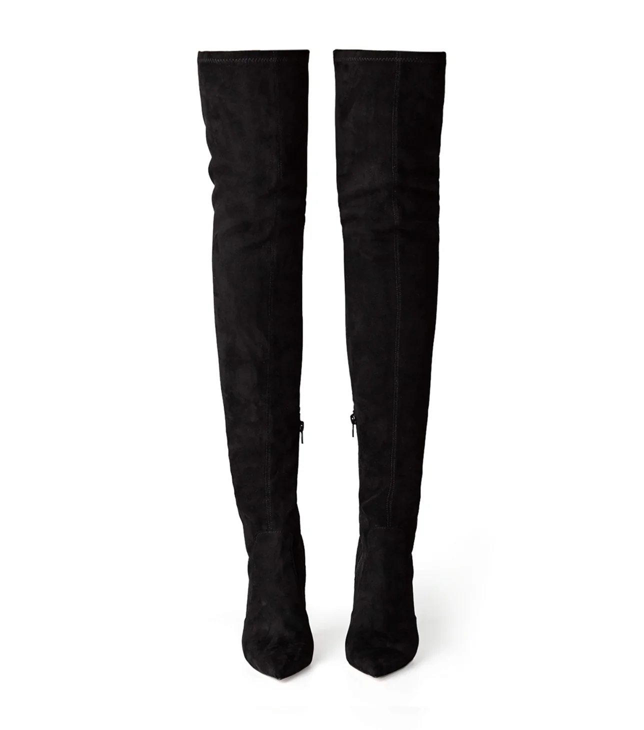 Avah Black Stretch Suede - Image 4
