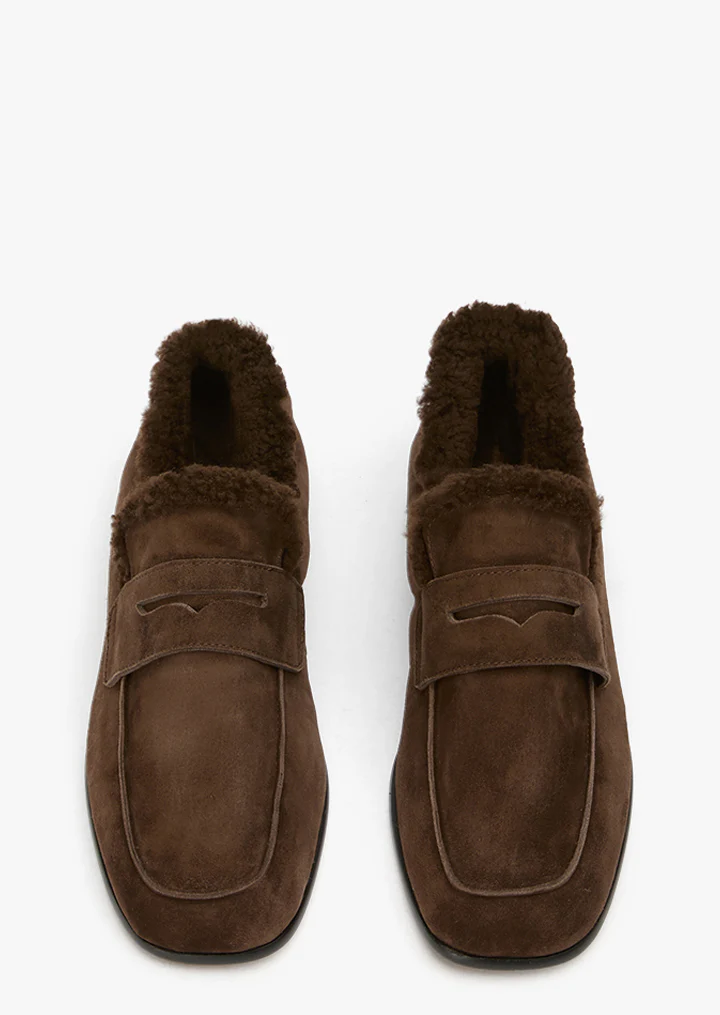 Gloria Espresso Suede/Shearling - Image 3