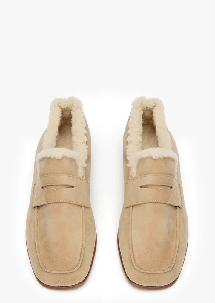 Gloria Stone Suede/Shearling - Image 2