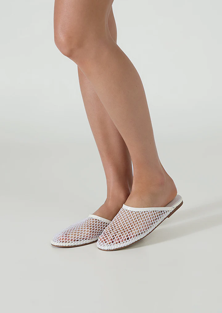 Minaj White Mesh/Patent - Image 2